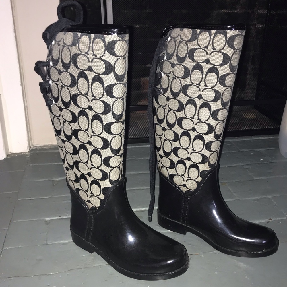 Coach Rainboots size 6